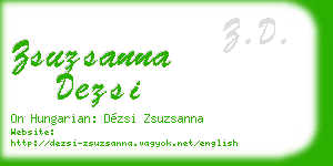 zsuzsanna dezsi business card