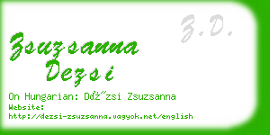 zsuzsanna dezsi business card